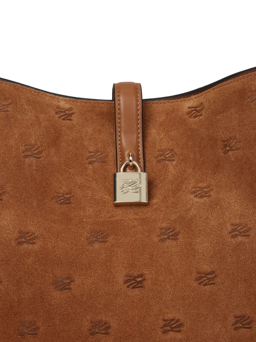 Karl Lagerfeld Kautograph Padlock Tote Bag — Same as shown — Size One Size — Top View