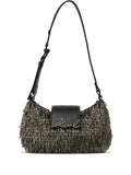 Karl Lagerfeld Signature Beaded Shoulder Bag — Same as shown — Size One Size — Front View