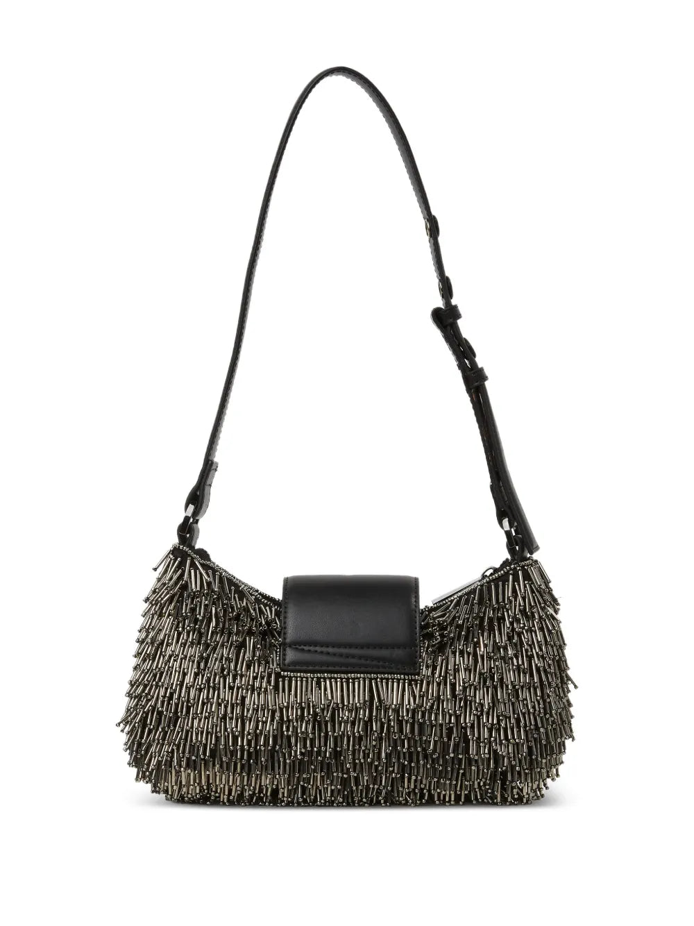 Karl Lagerfeld Signature Beaded Shoulder Bag — Same as shown — Size One Size — Back View