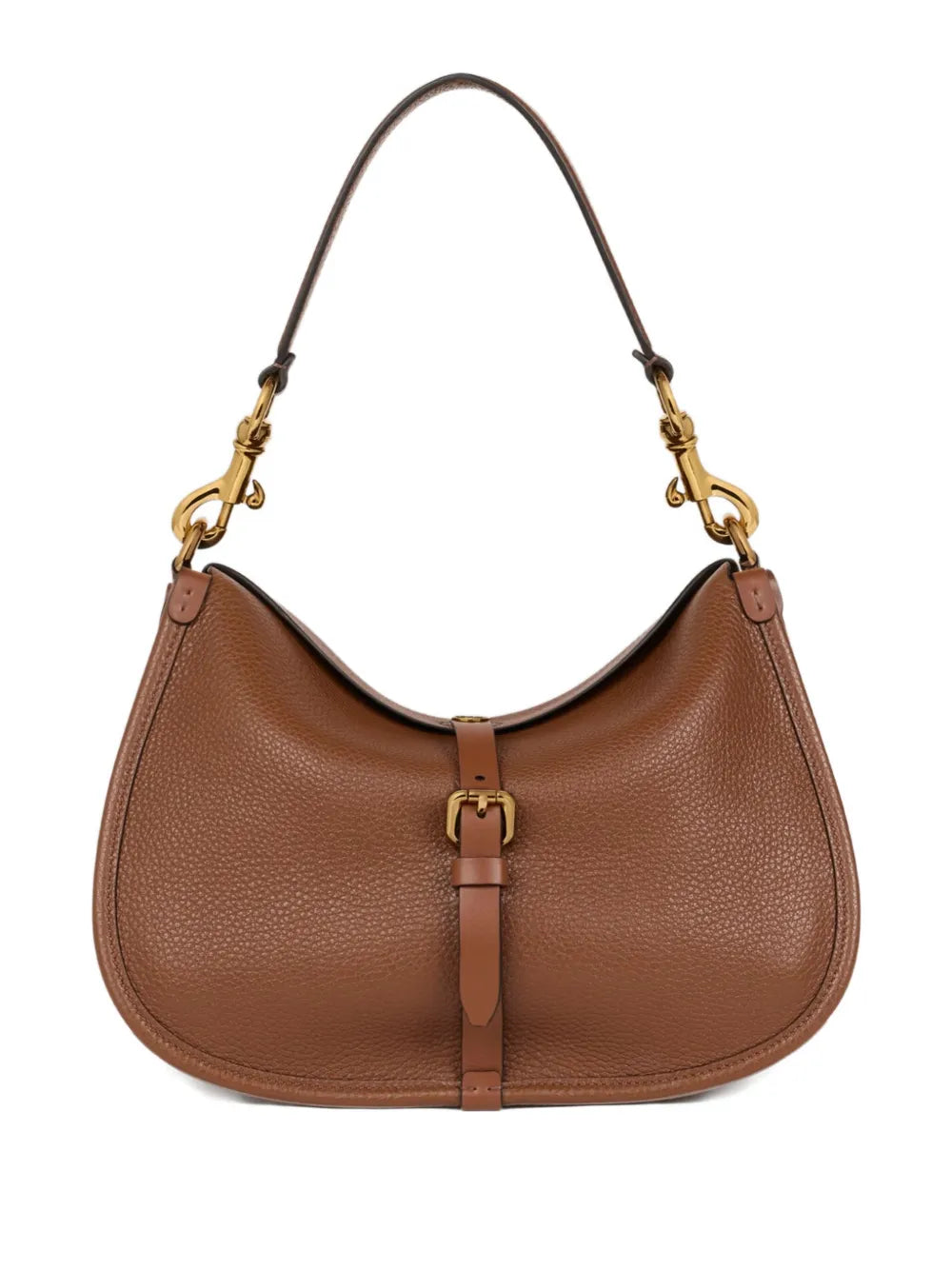 Etro Pony Buckle Fastening Leather Shoulder Bag — Same as shown — Size One Size — Front View