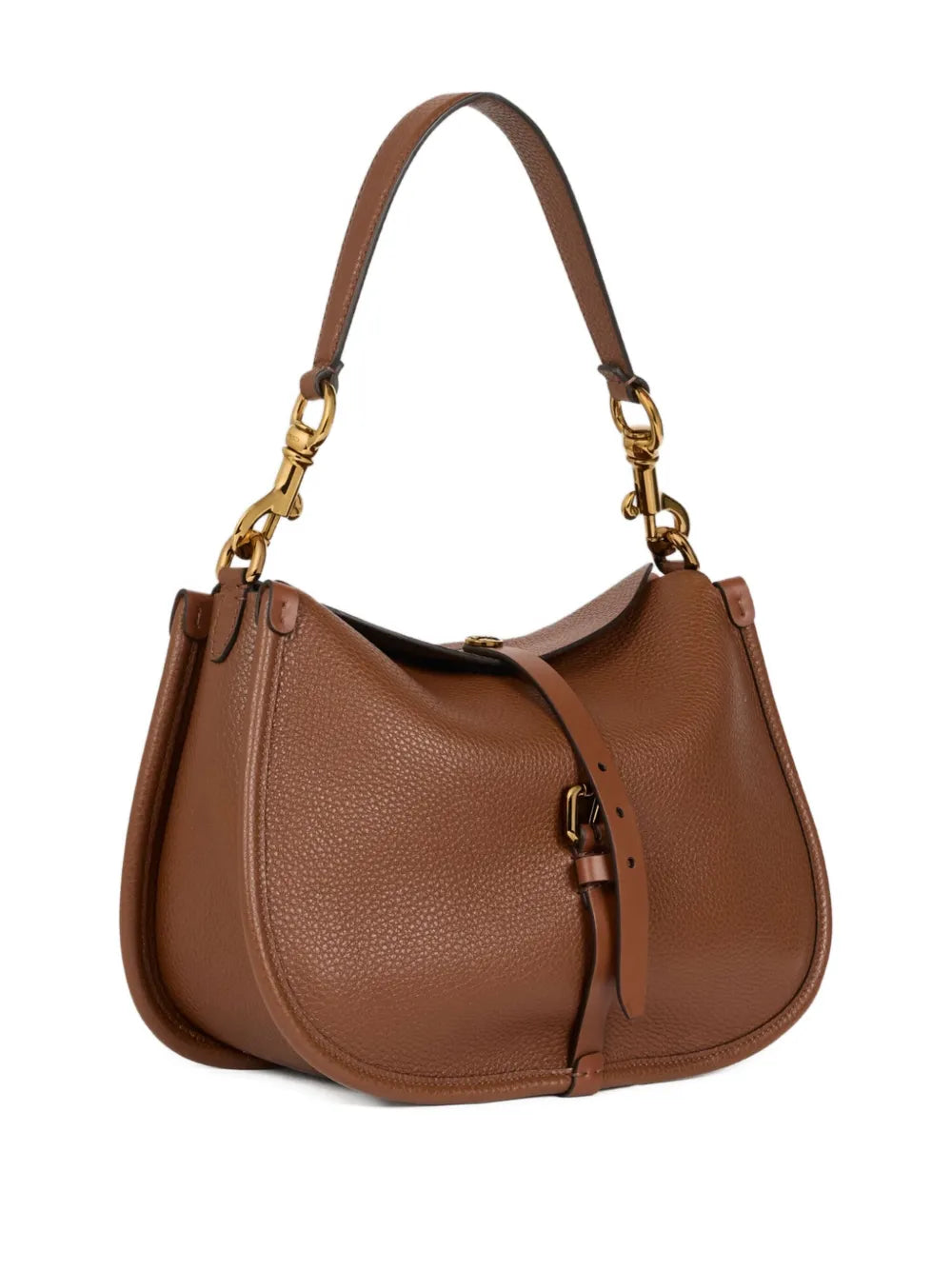 Etro Pony Buckle Fastening Leather Shoulder Bag — Same as shown — Size One Size — Back View