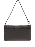 Michael Kors Leather Zip Top Shoulder Bag — Same as shown — Size One Size — Front View