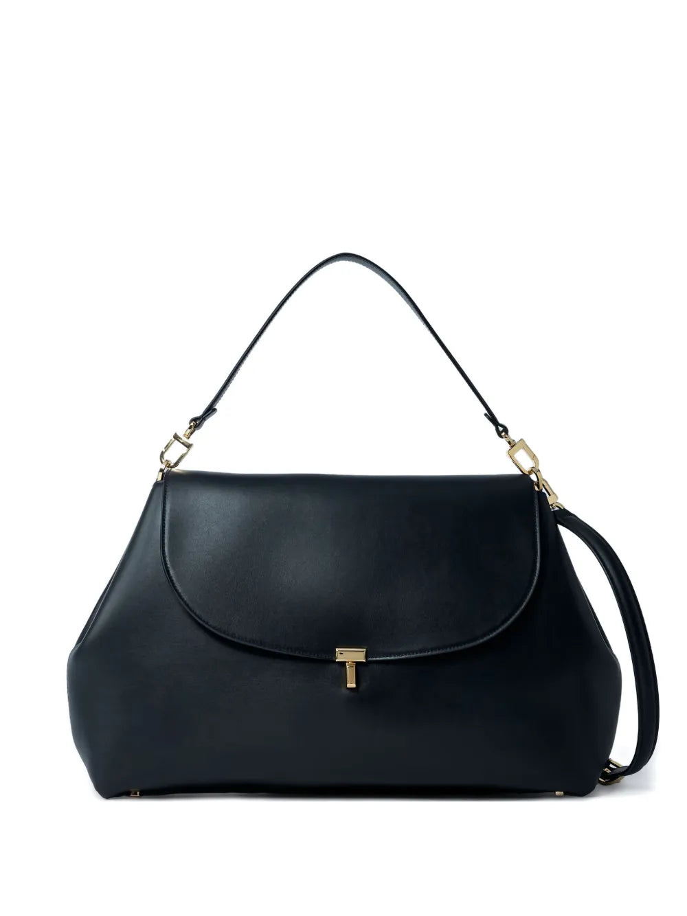 Toteme T Lock Leather Shoulder Bag — Same as shown — Size One Size — Front View