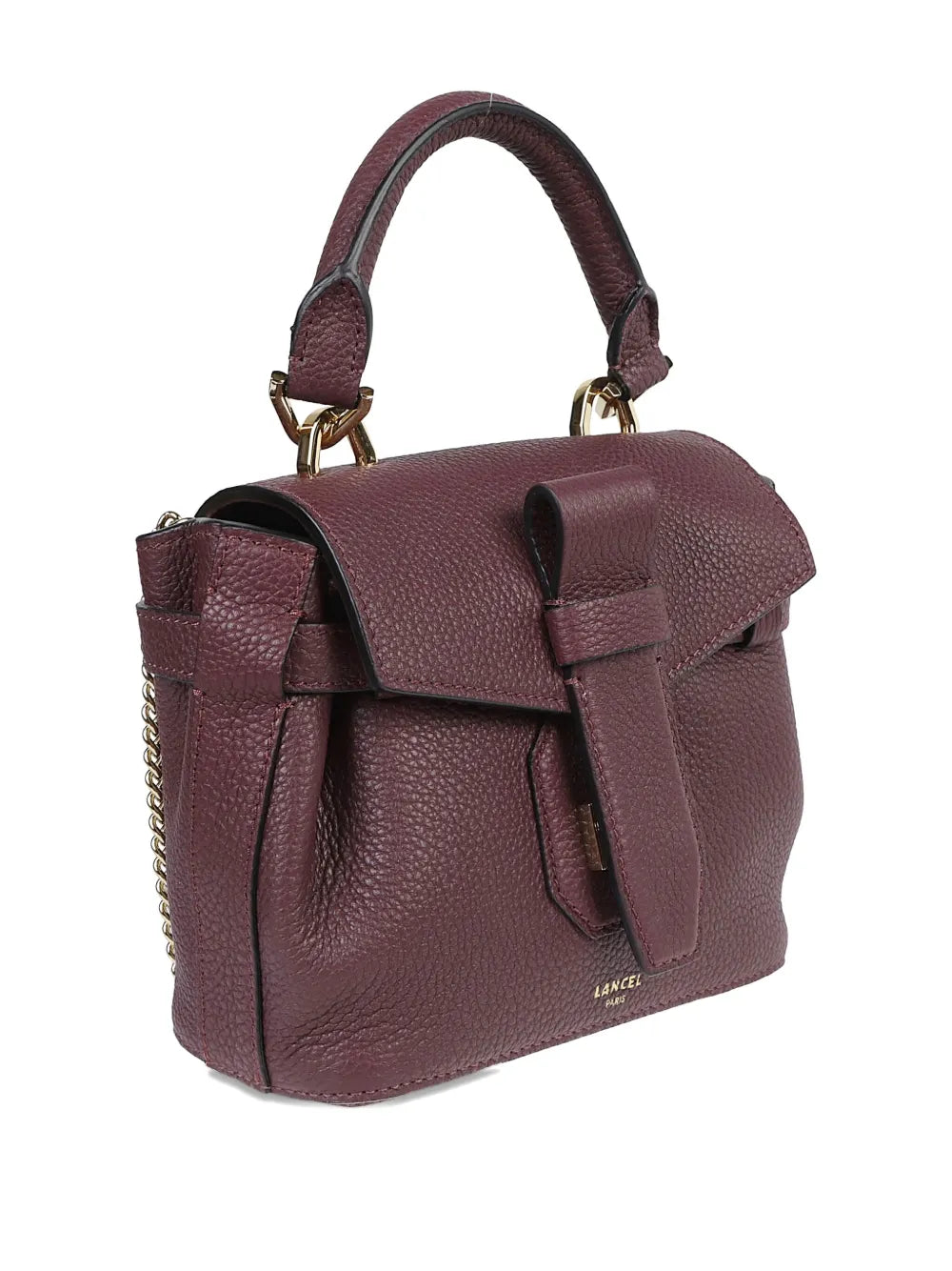 Lancel Leather Top Handle Shoulder Bag — Same as shown — Size One Size — Back View