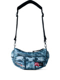 Diesel Logo Patch Denim Effect Shoulder Bag — Same as shown — Size One Size — Front View