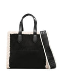 Marc Ellis Buby Shearling Trim Shoulder Bag — Same as shown — Size One Size — Front View
