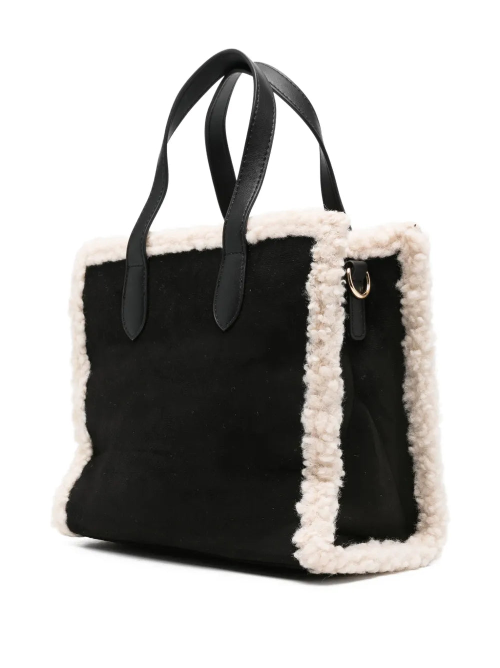 Marc Ellis Buby Shearling Trim Shoulder Bag — Same as shown — Size One Size — Back View
