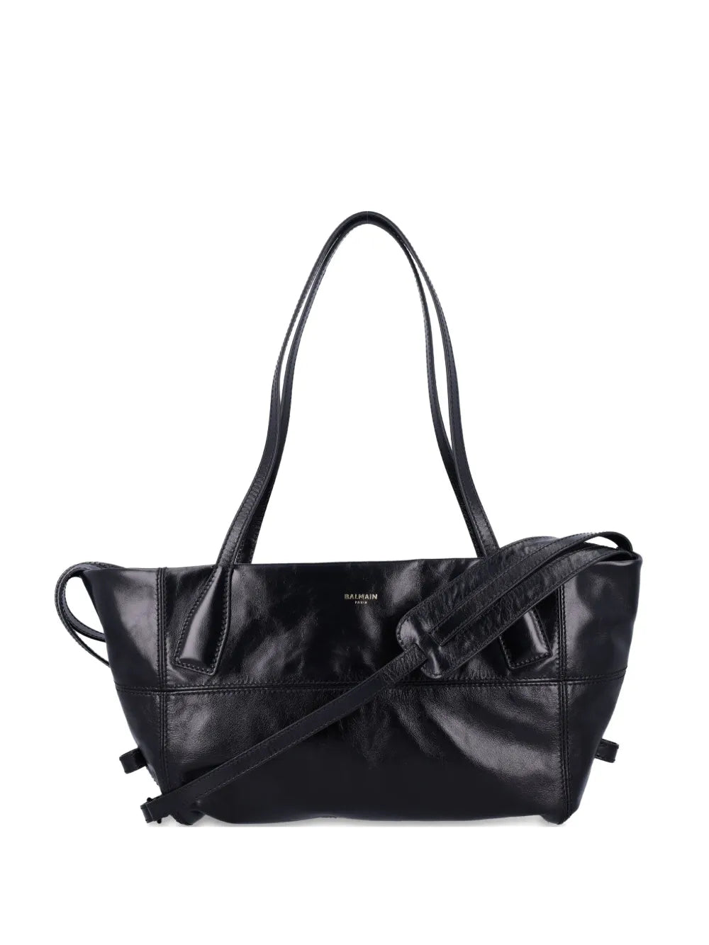Balmain Panelled Shoulder Bag — Same as shown — Size One Size — Front View