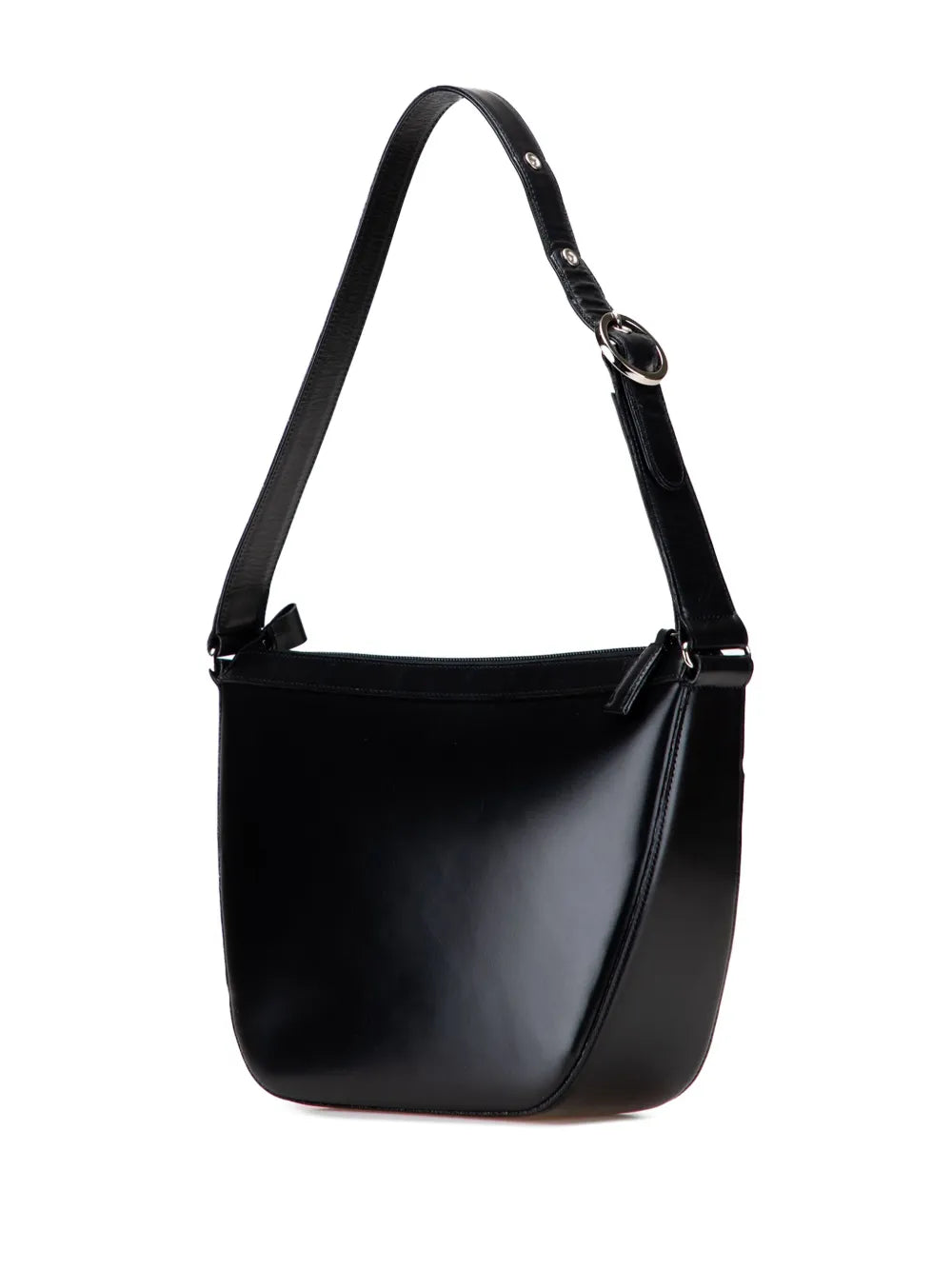 Burberry Pre Owned 20Th Century House Check Trimmed Leather Shoulder Bag — Same as shown — Size One Size — Back View