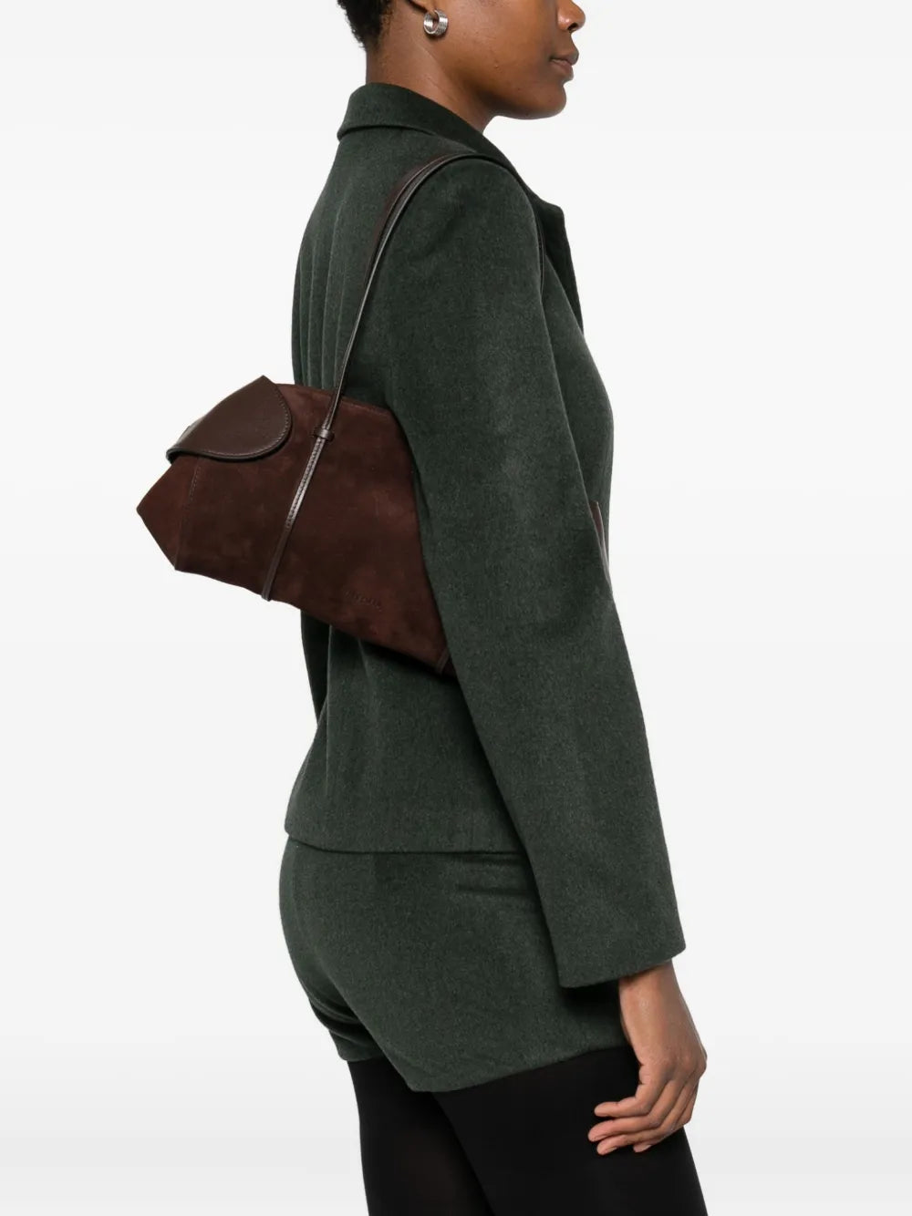 Neous Suede Shoulder Bag — Same as shown — Size One Size — Side View