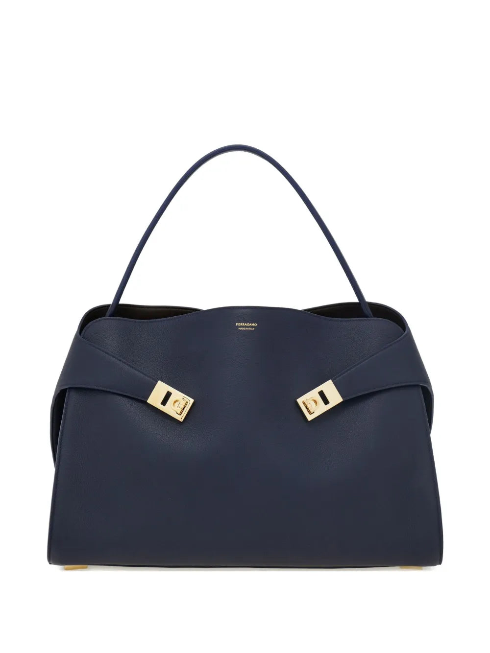 Ferragamo Large Hug Leather Shoulder Bag — Same as shown — Size One Size — Front View