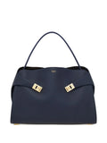 Ferragamo Large Hug Leather Shoulder Bag — Same as shown — Size One Size — Front View