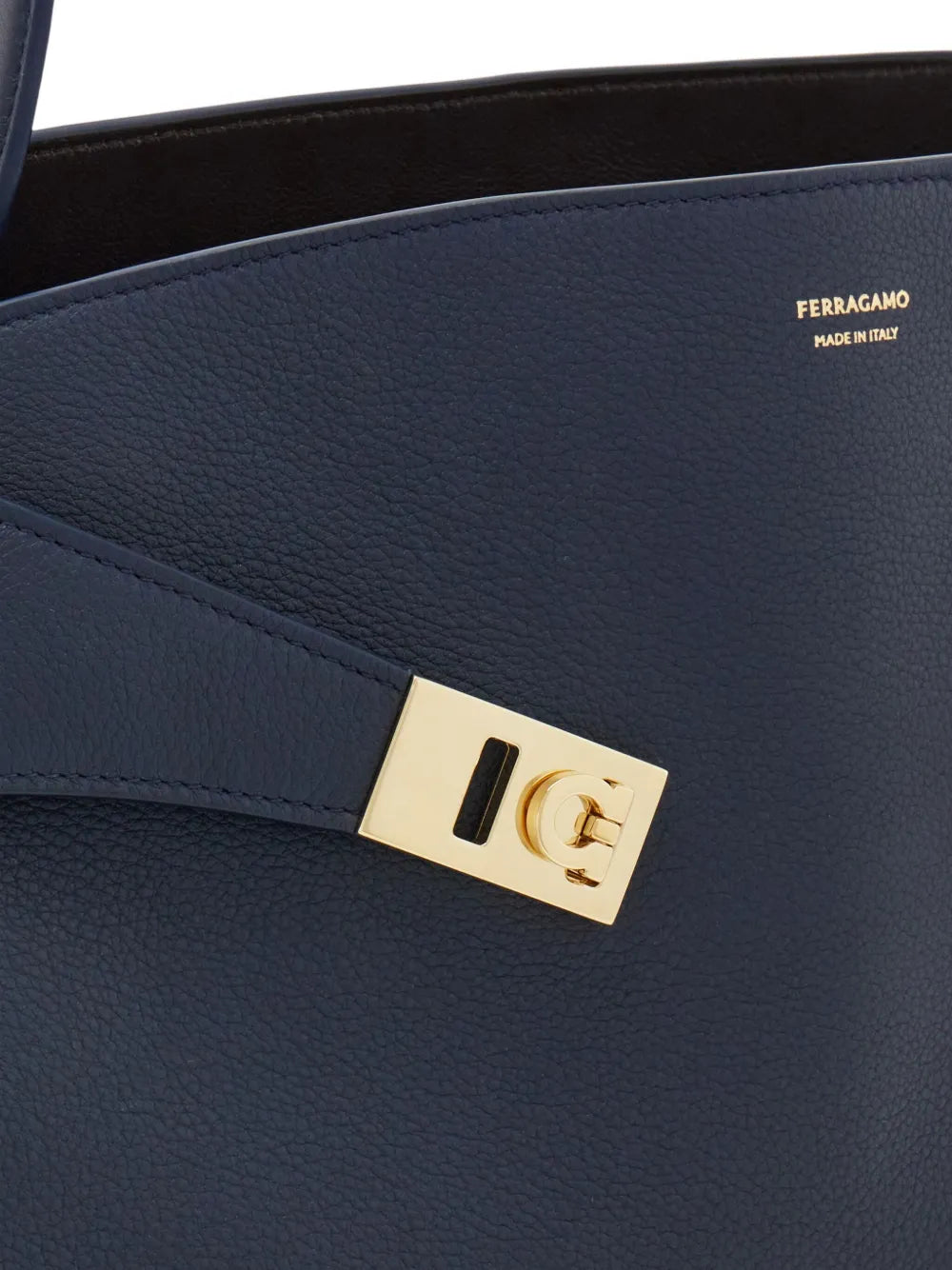 Ferragamo Large Hug Leather Shoulder Bag — Same as shown — Size One Size — Top View