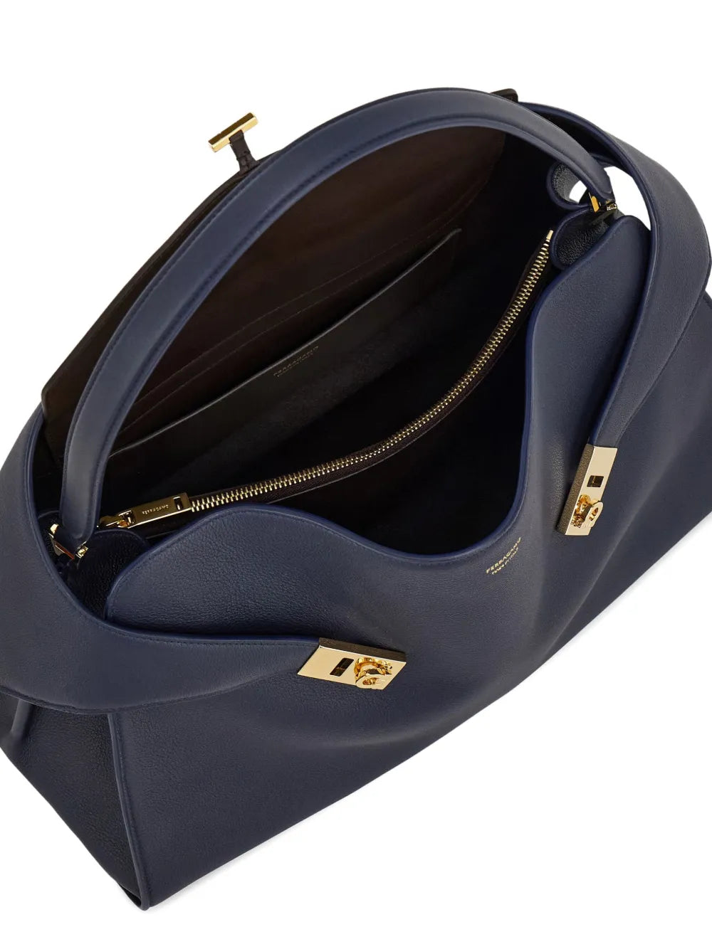 Ferragamo Large Hug Leather Shoulder Bag — Same as shown — Size One Size — Detail View