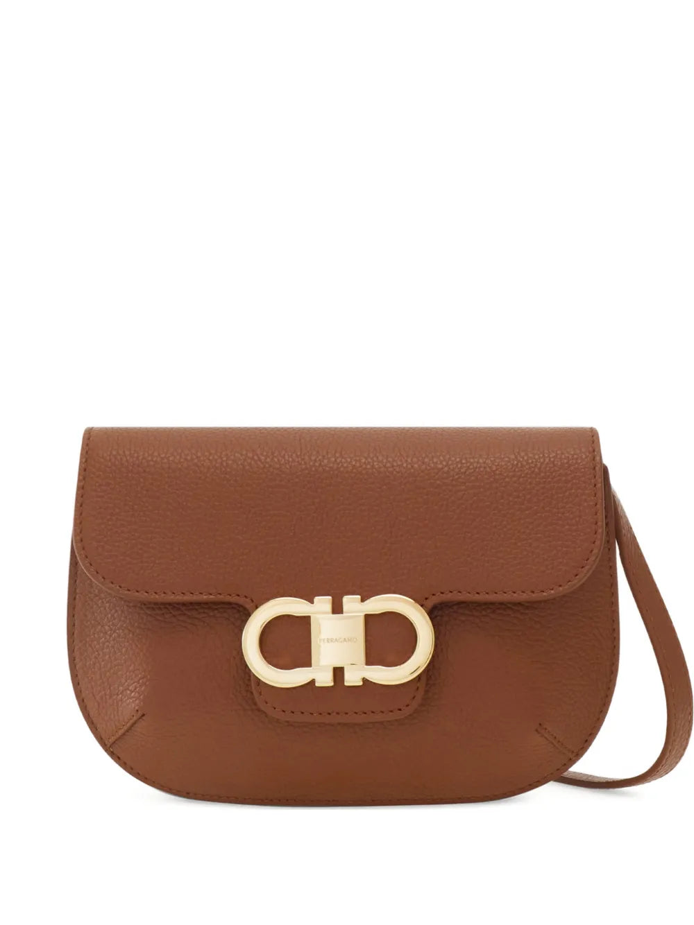 Ferragamo Gancio Buckle Flap Mini Bag — Same as shown — Size One Size — Front View