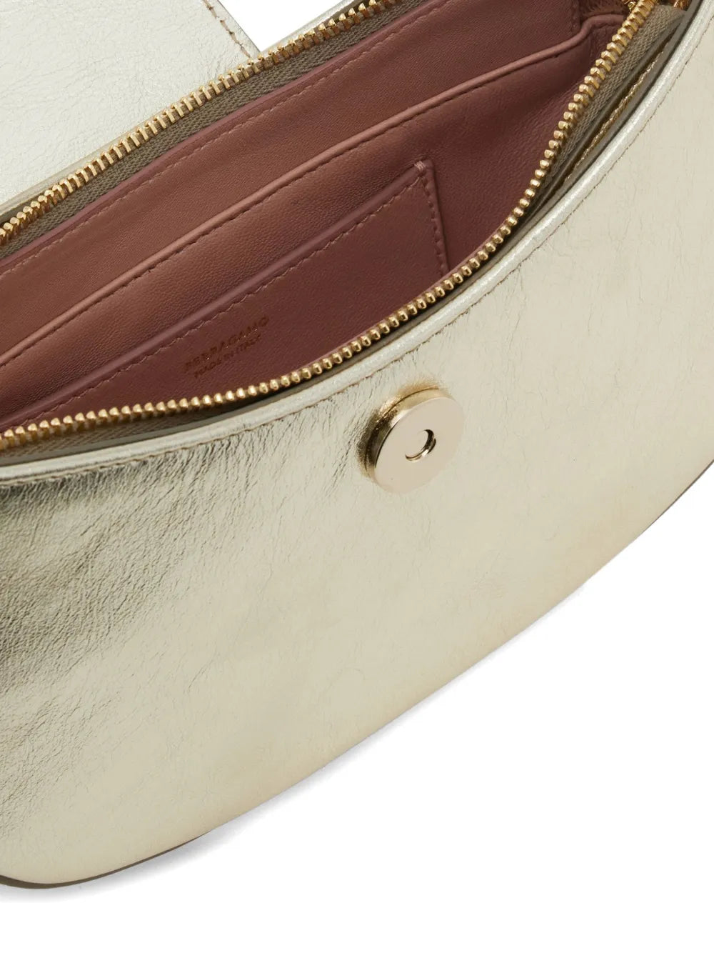 Ferragamo Gancini Zip Shoulder Bag — Same as shown — Size One Size — Top View