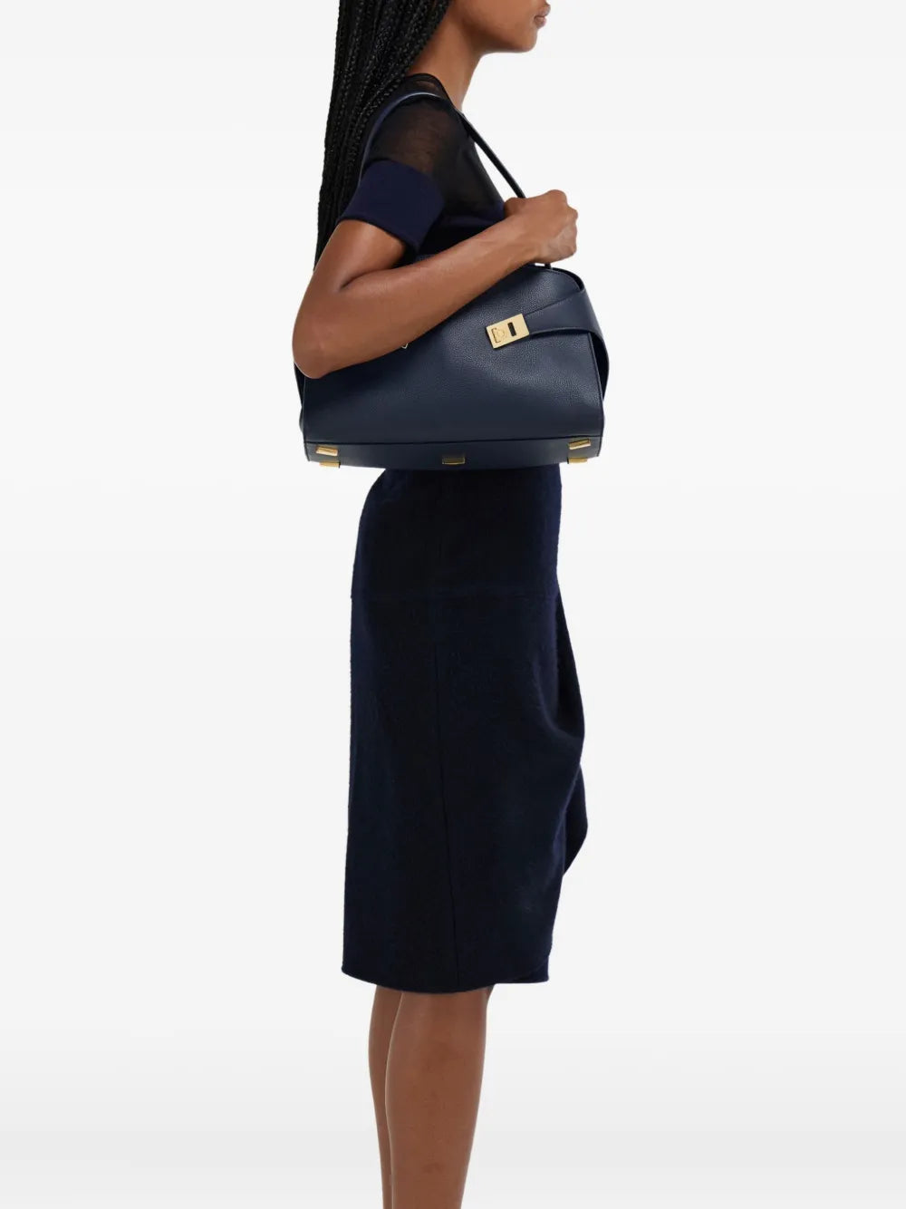 Ferragamo Medium Hug Shoulder Bag — Same as shown — Size One Size — Side View