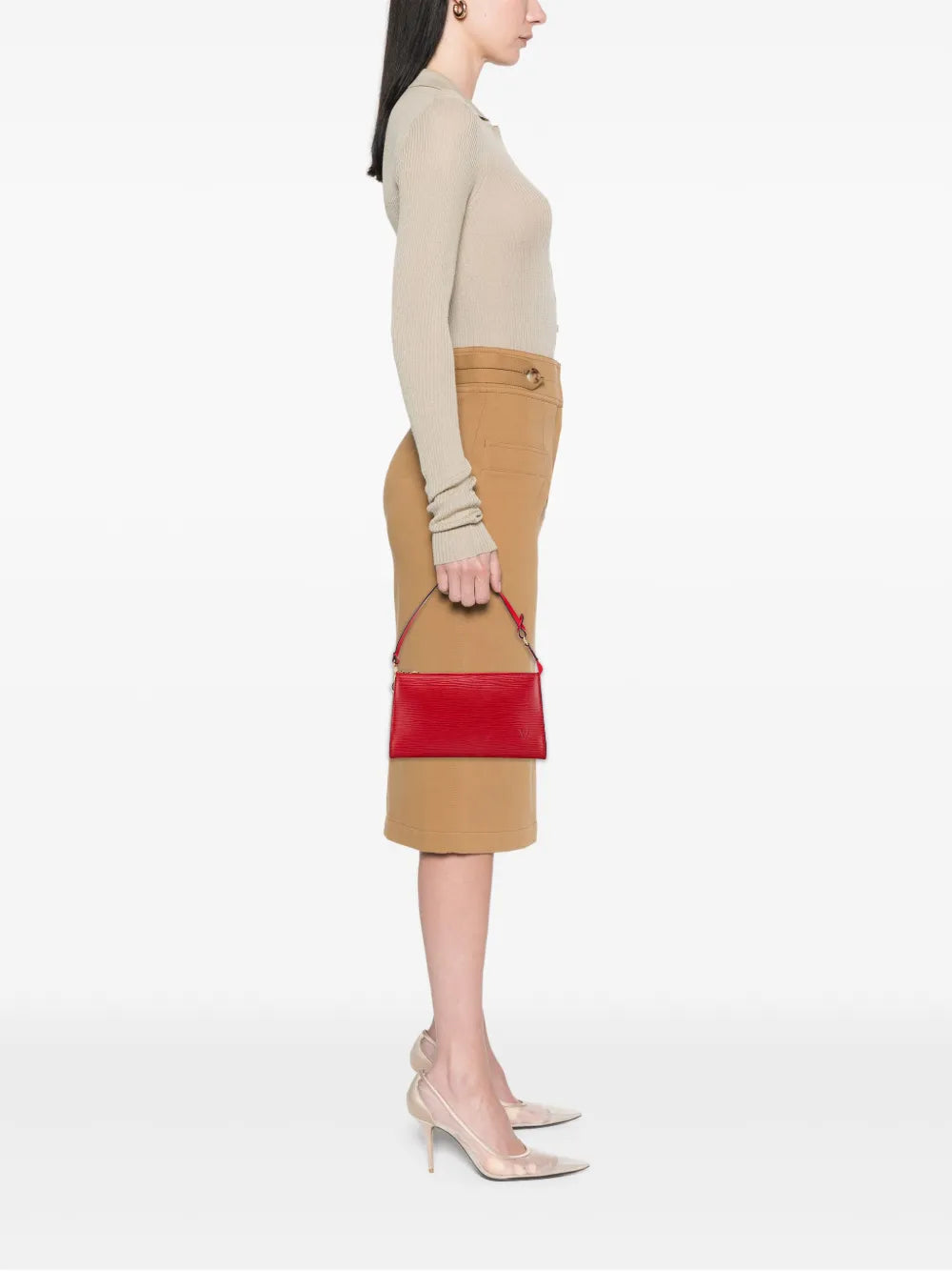 Louis Vuitton Pre Owned 2000 Epi Pochette Accessoires Shoulder Bag — Same as shown — Size One Size — Side View