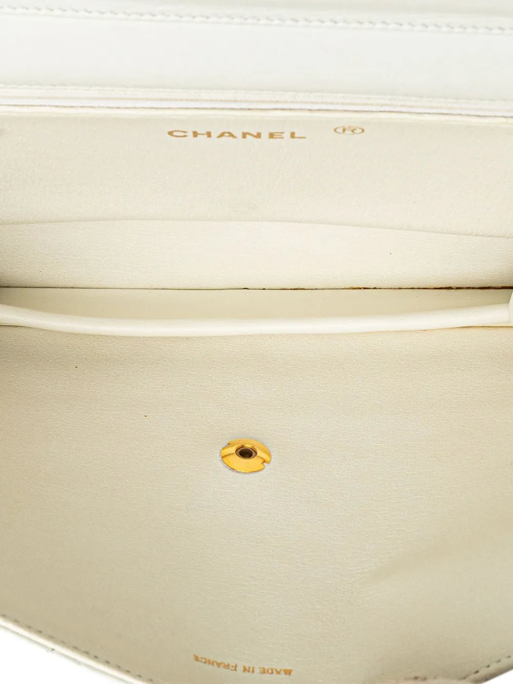 Chanel Pre Owned 1984 1986 Cc Quilted Lambskin Single Flap Shoulder Bag — Same as shown — Size One Size — Detail View