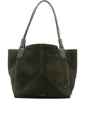 Victoria Beckham Suede Shoulder Bag — Same as shown — Size One Size — Front View