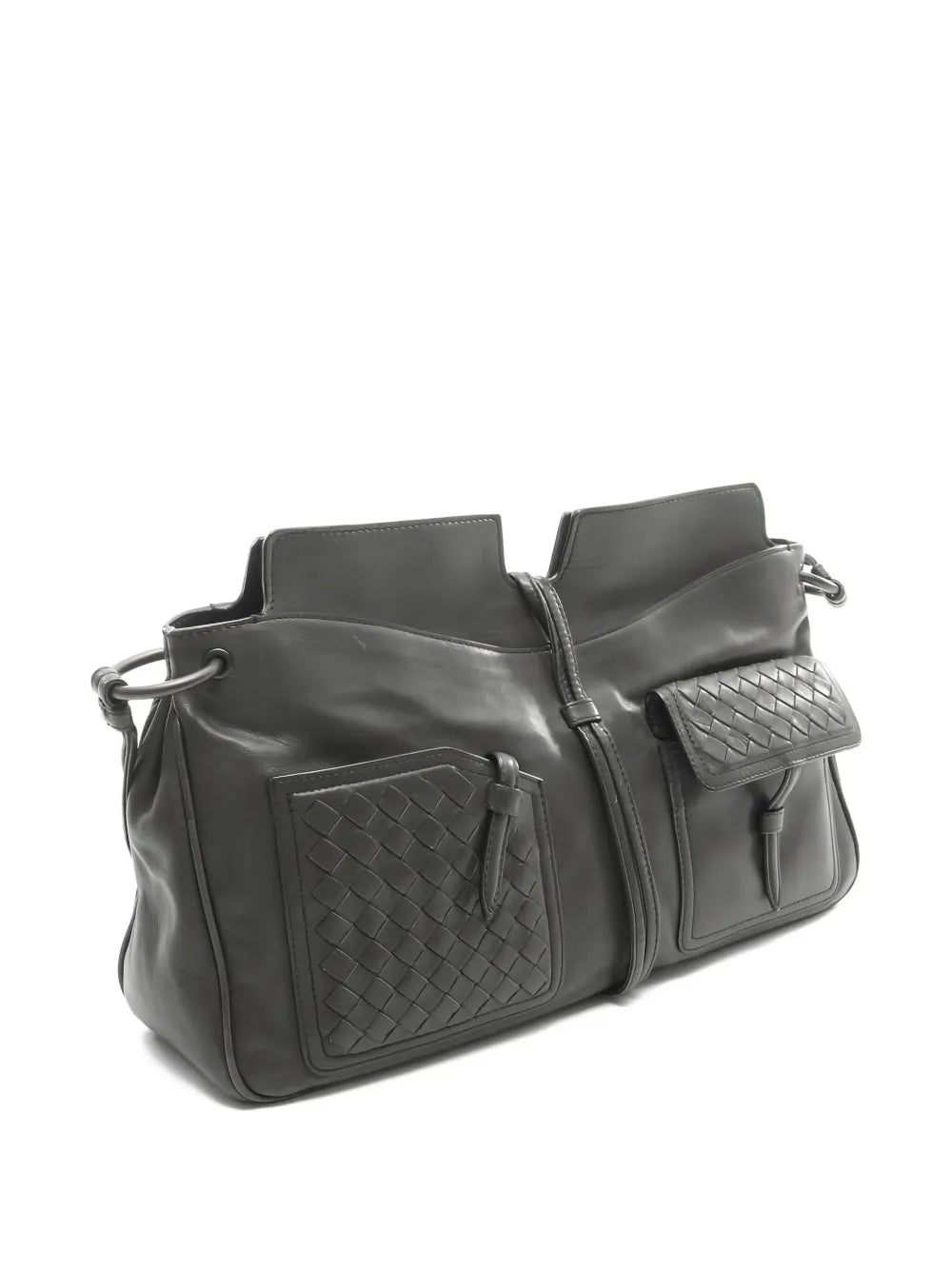 Bottega Veneta Pre Owned Intrecciato Detail Shoulder Bag — Same as shown — Size One Size — Side View