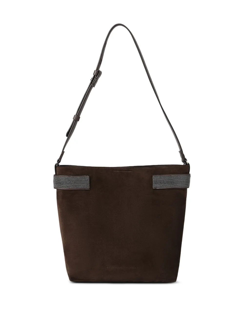 Brunello Cucinelli Monili Detail Shoulder Bag — Same as shown — Size One Size — Back View