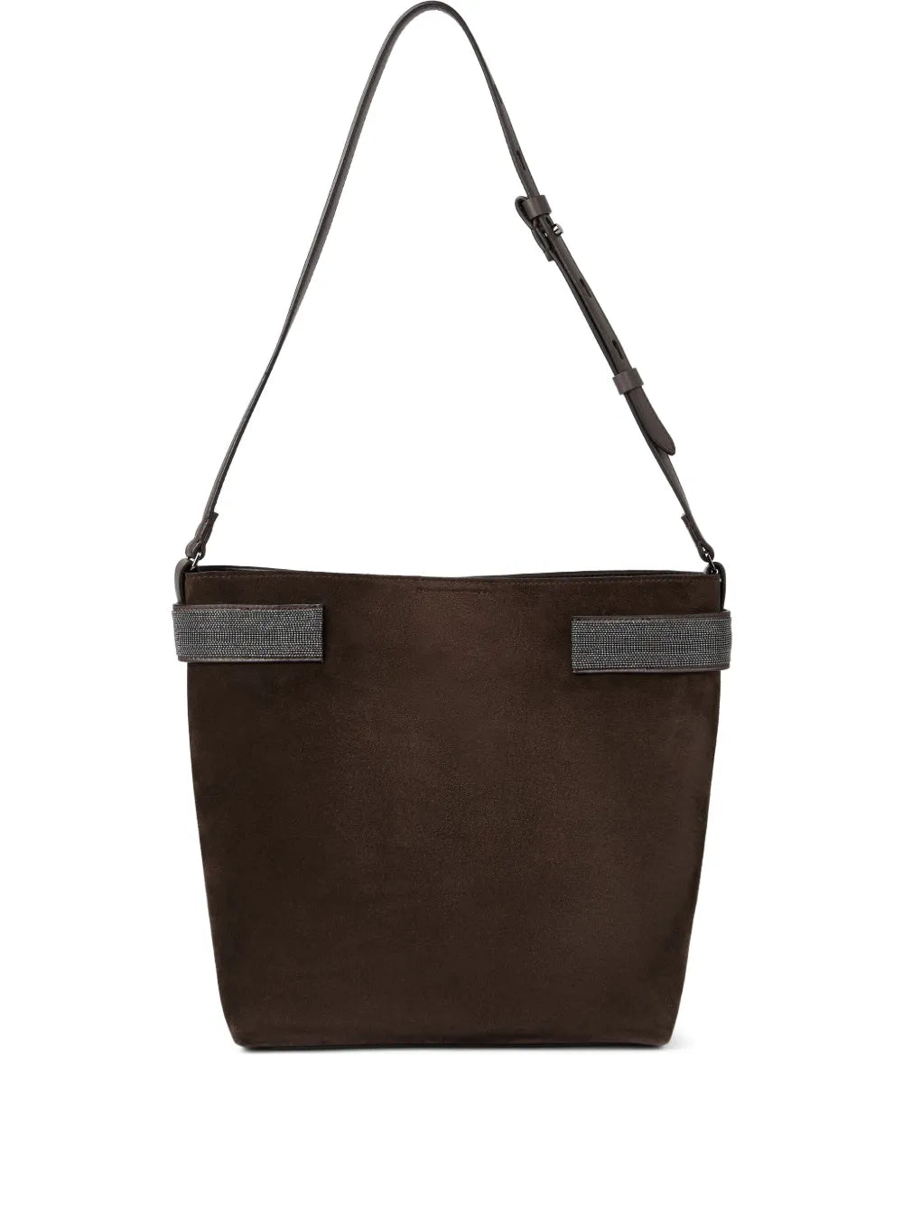 Brunello Cucinelli Monili Detail Shoulder Bag — Same as shown — Size One Size — Front View