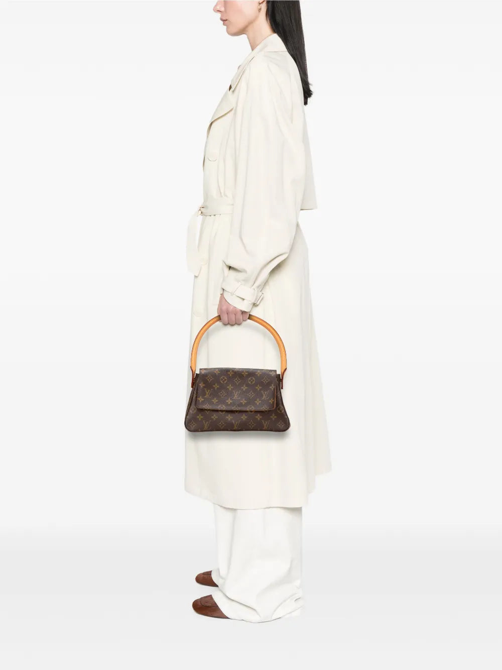 Louis Vuitton Pre Owned 2000 Monogram Mini Looping Shoulder Bag — Same as shown — Size One Size — Side View