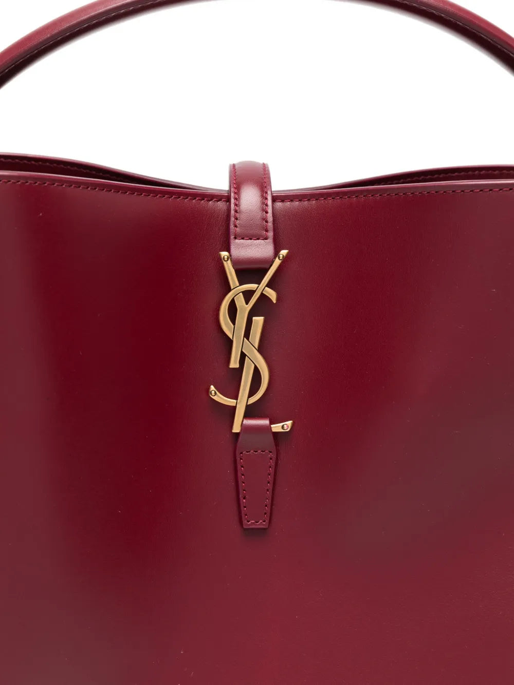 Saint Laurent Logo Plaque Shoulder Bag — Same as shown — Size One Size — Top View