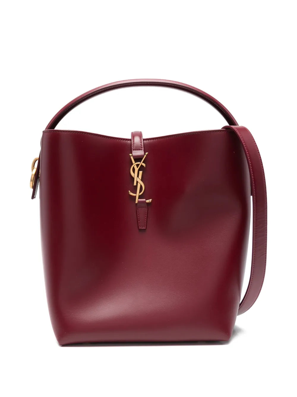 Saint Laurent Logo Plaque Shoulder Bag — Same as shown — Size One Size — Front View