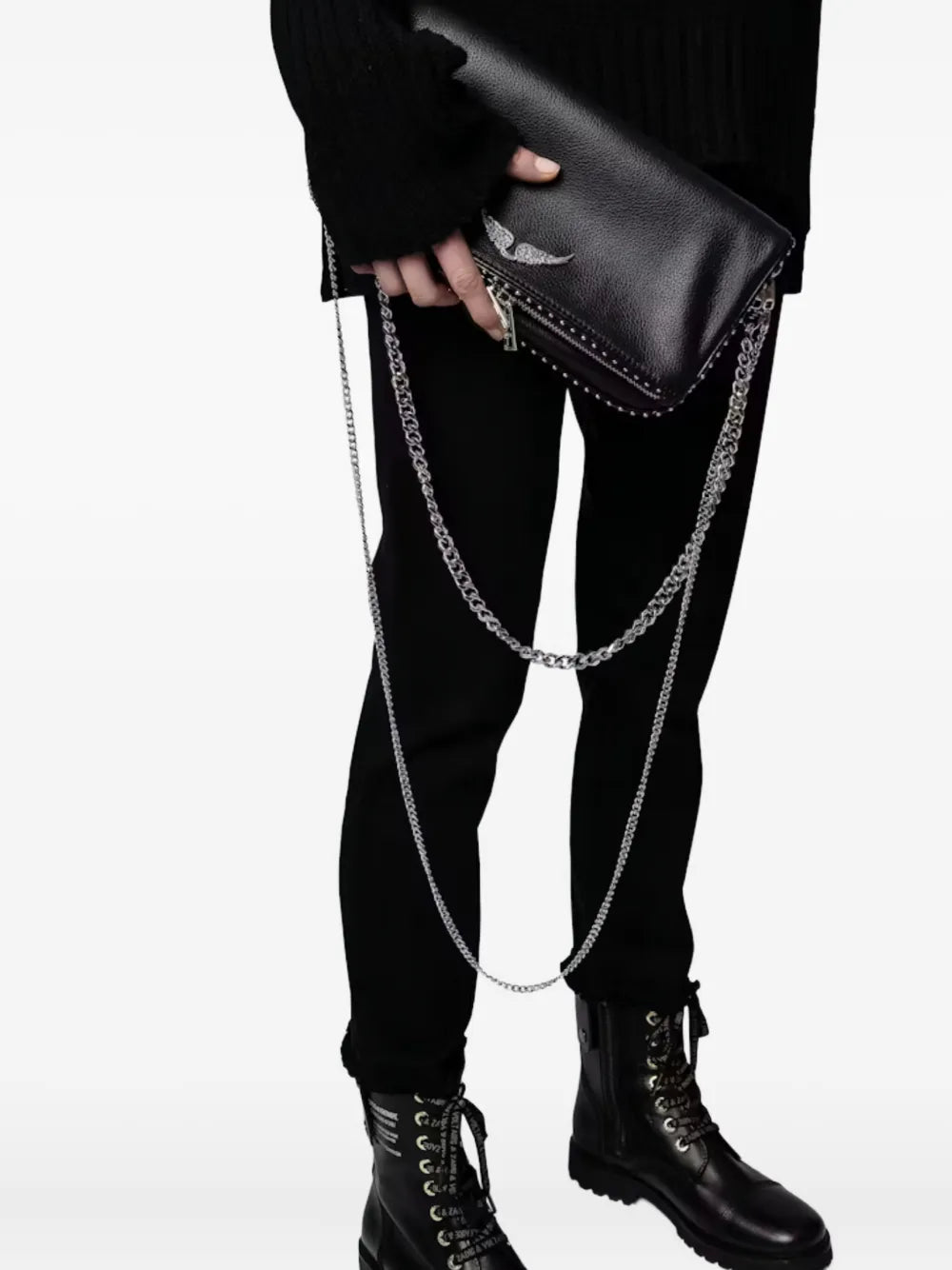 Zadigvoltaire Wings Shoulder Bag — Same as shown — Size One Size — Side View