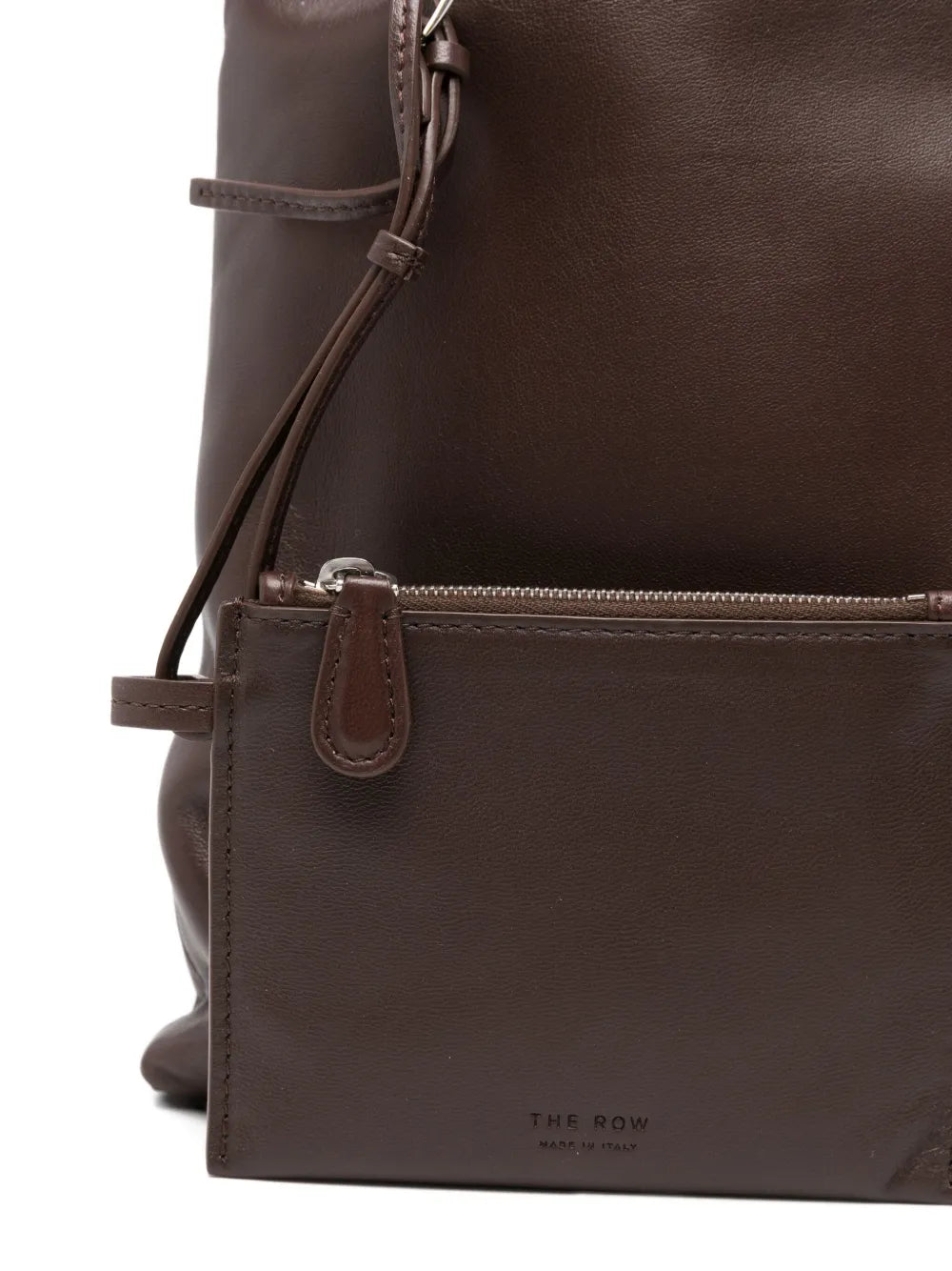 The Row Leather Shoulder Bag — Same as shown — Size One Size — Back View