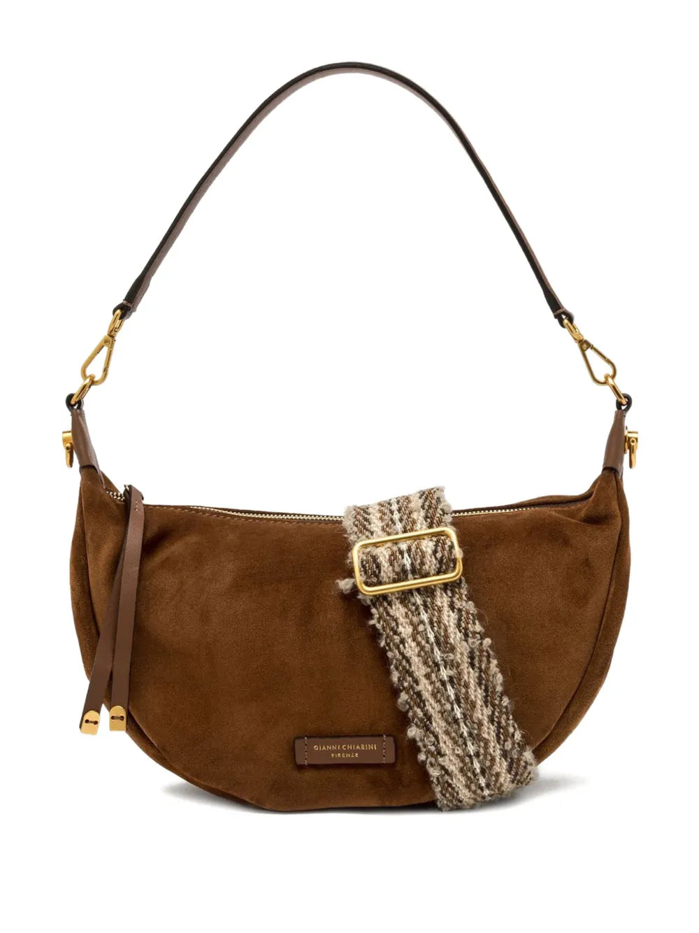Gianni Chiarini Aisha Zip Closure Shoulder Bag — Same as shown — Size One Size — Front View