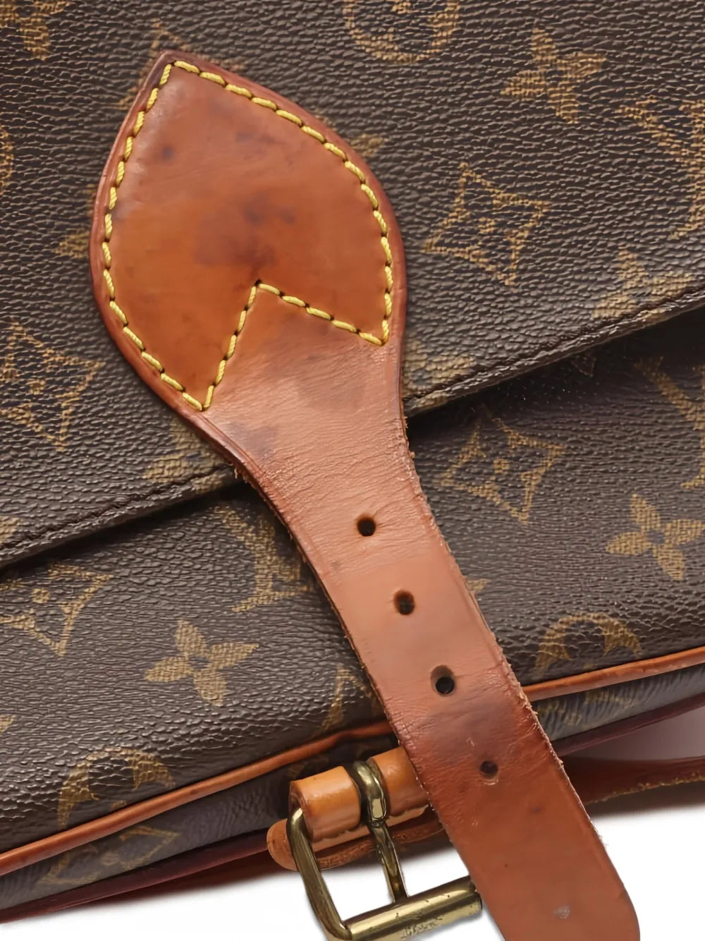 Louis Vuitton Pre Owned 1990 Monogram Cartesier Mm Shoulder Bag — Same as shown — Size One Size — Detail View