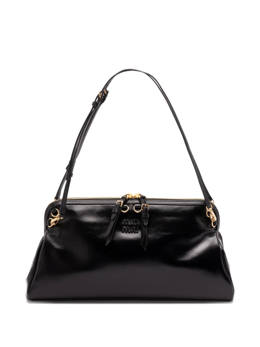 Miu Miu Leather Shoulder Bag — Same as shown — Size One Size — Front View