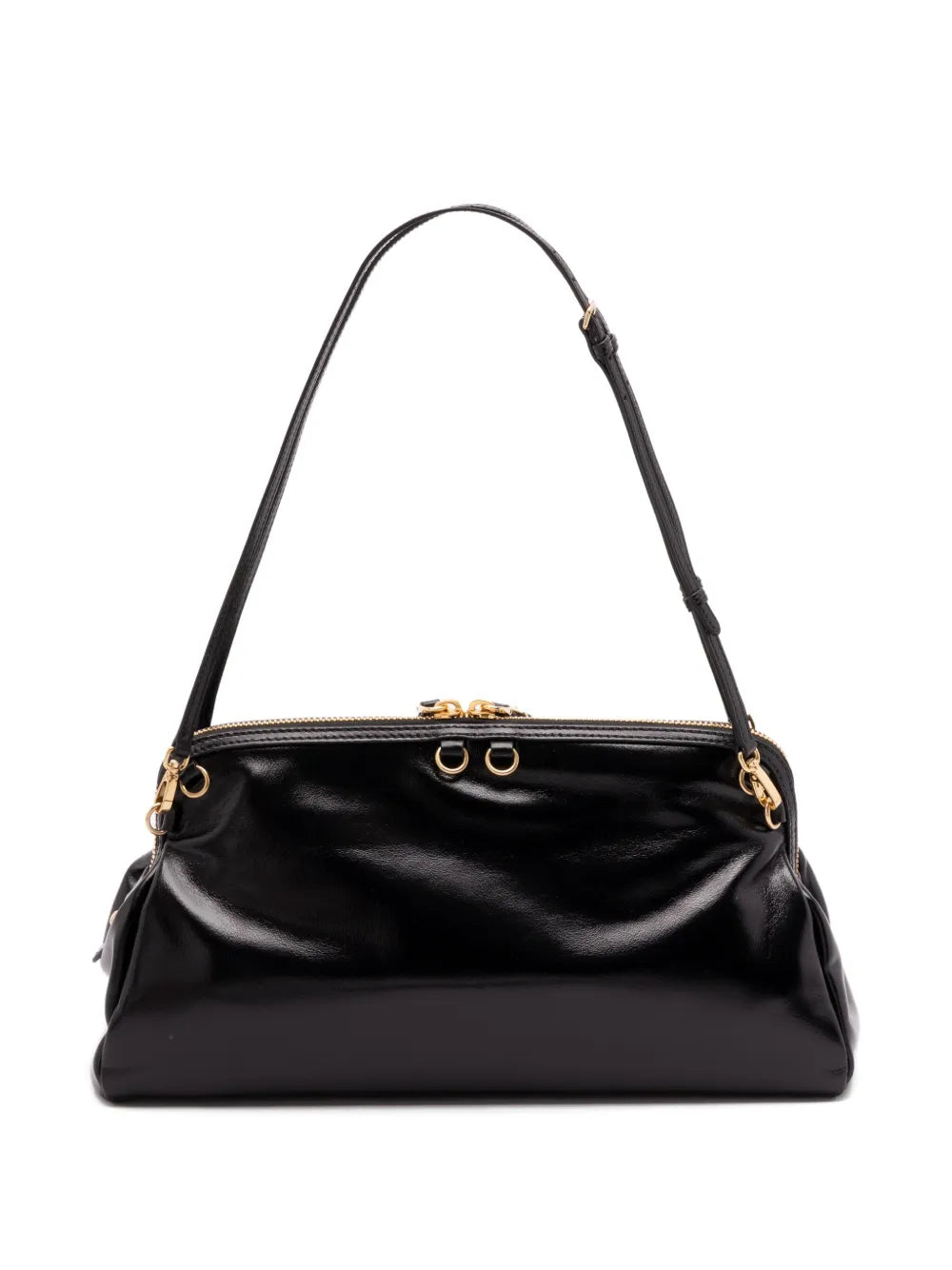 Miu Miu Leather Shoulder Bag — Same as shown — Size One Size — Side View