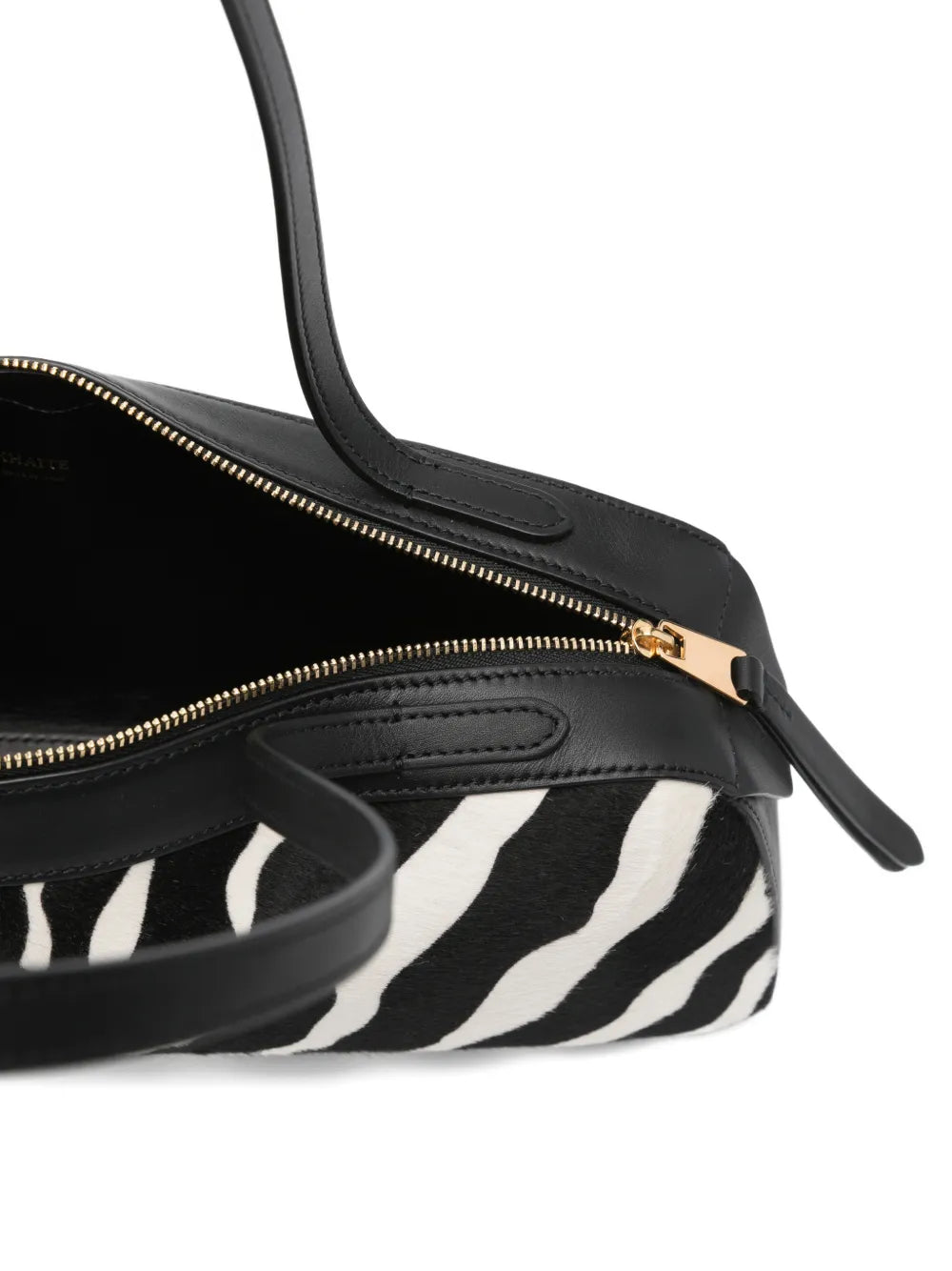 Khaite Simona Zebra Print Shoulder Bag — Same as shown — Size One Size — Detail View
