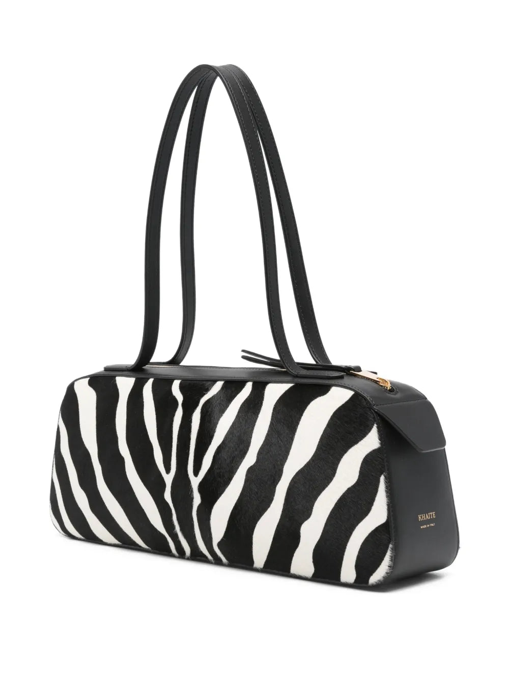 Khaite Simona Zebra Print Shoulder Bag — Same as shown — Size One Size — Back View