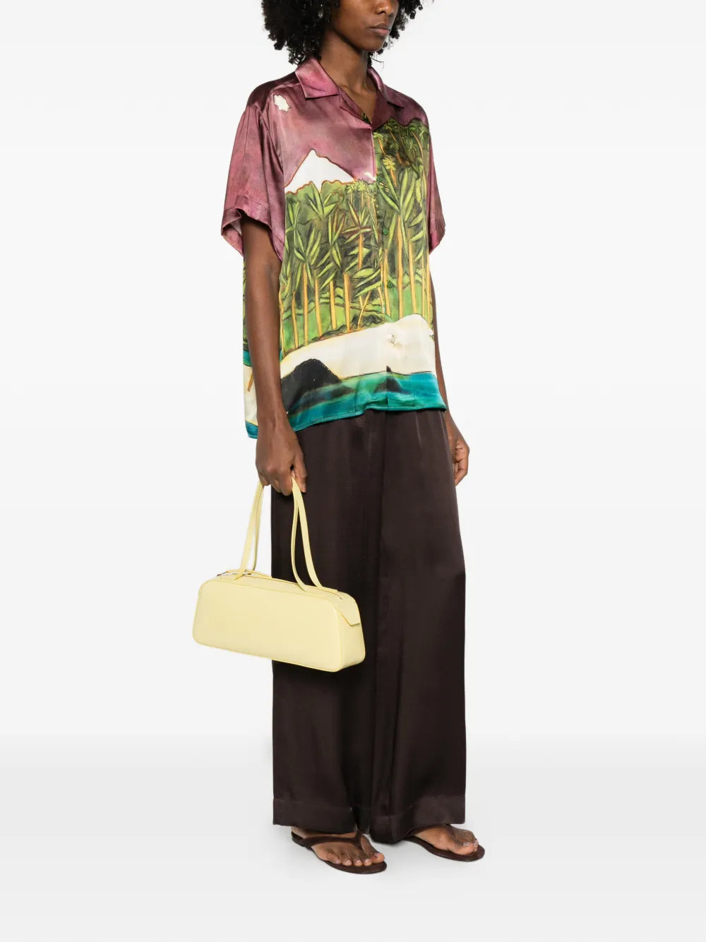 Khaite Simona Zip Shoulder Bag — Same as shown — Size One Size — Side View