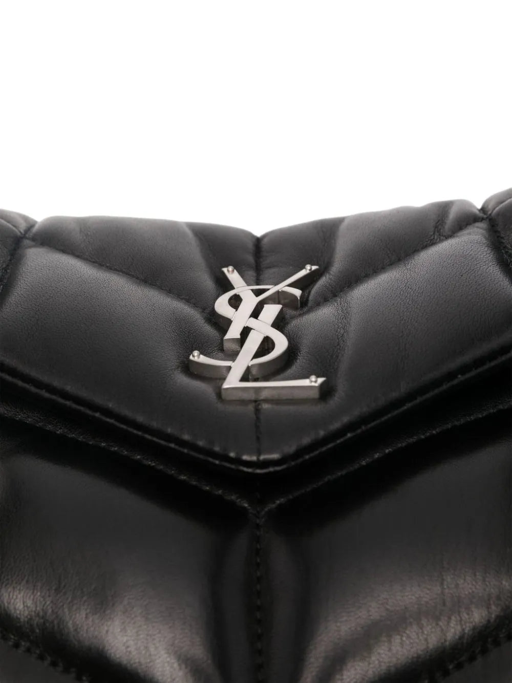 Saint Laurent Quilted Logo Plaque Shoulder Bag — Same as shown — Size One Size — Detail View