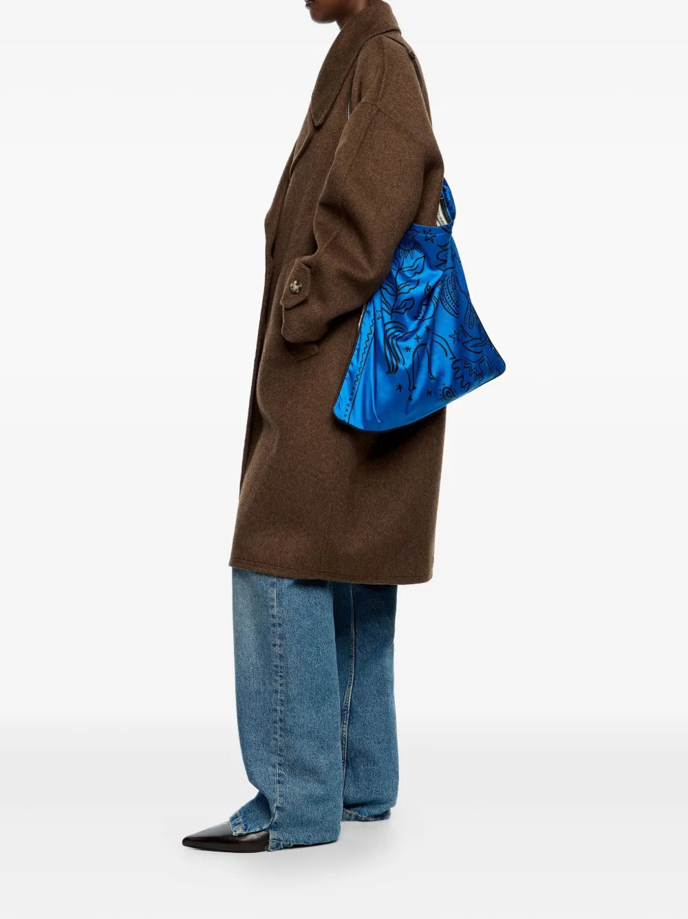 Bimba Y Lola Mixed Print Tote Bag — Same as shown — Size One Size — Side View