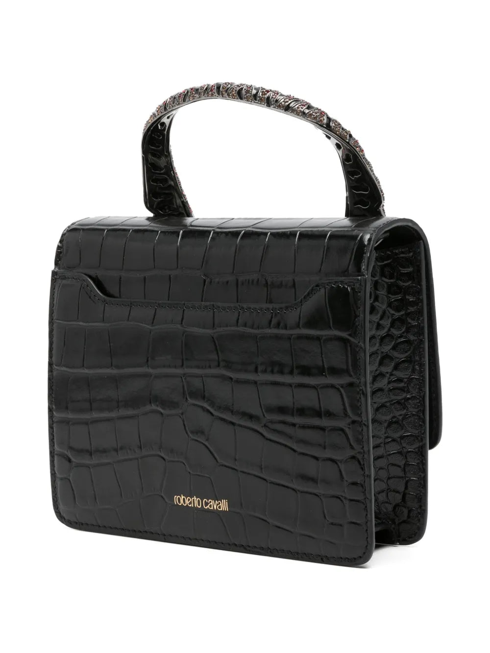 Roberto Cavalli Tiger Embellished Shoulder Bag — Same as shown — Size One Size — Side View