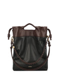Loewe Chain Detail Leather Shoulder Bag — Same as shown — Size One Size — Front View