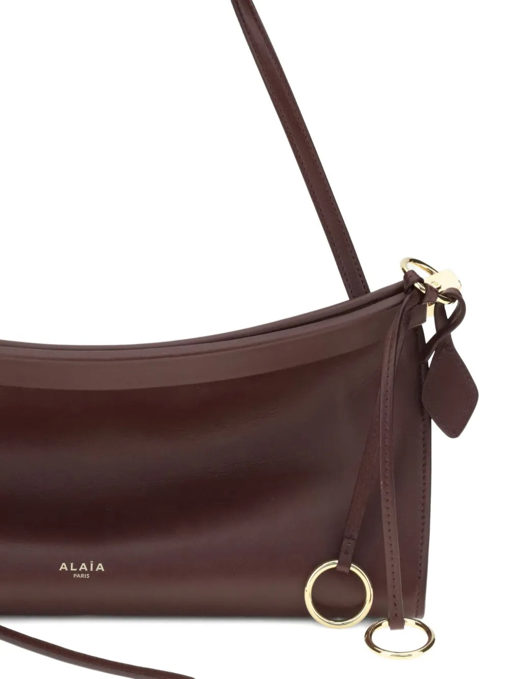 Alaia Medium Le Click Leather Shoulder Bag — Same as shown — Size One Size — Top View