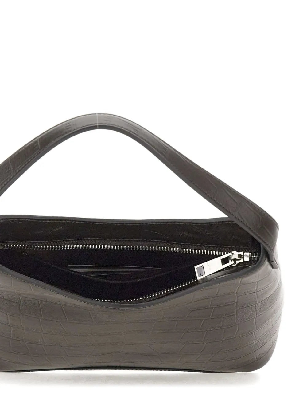 Osoi Crocodile Effect Leather Shoulder Bag — Same as shown — Size One Size — Detail View
