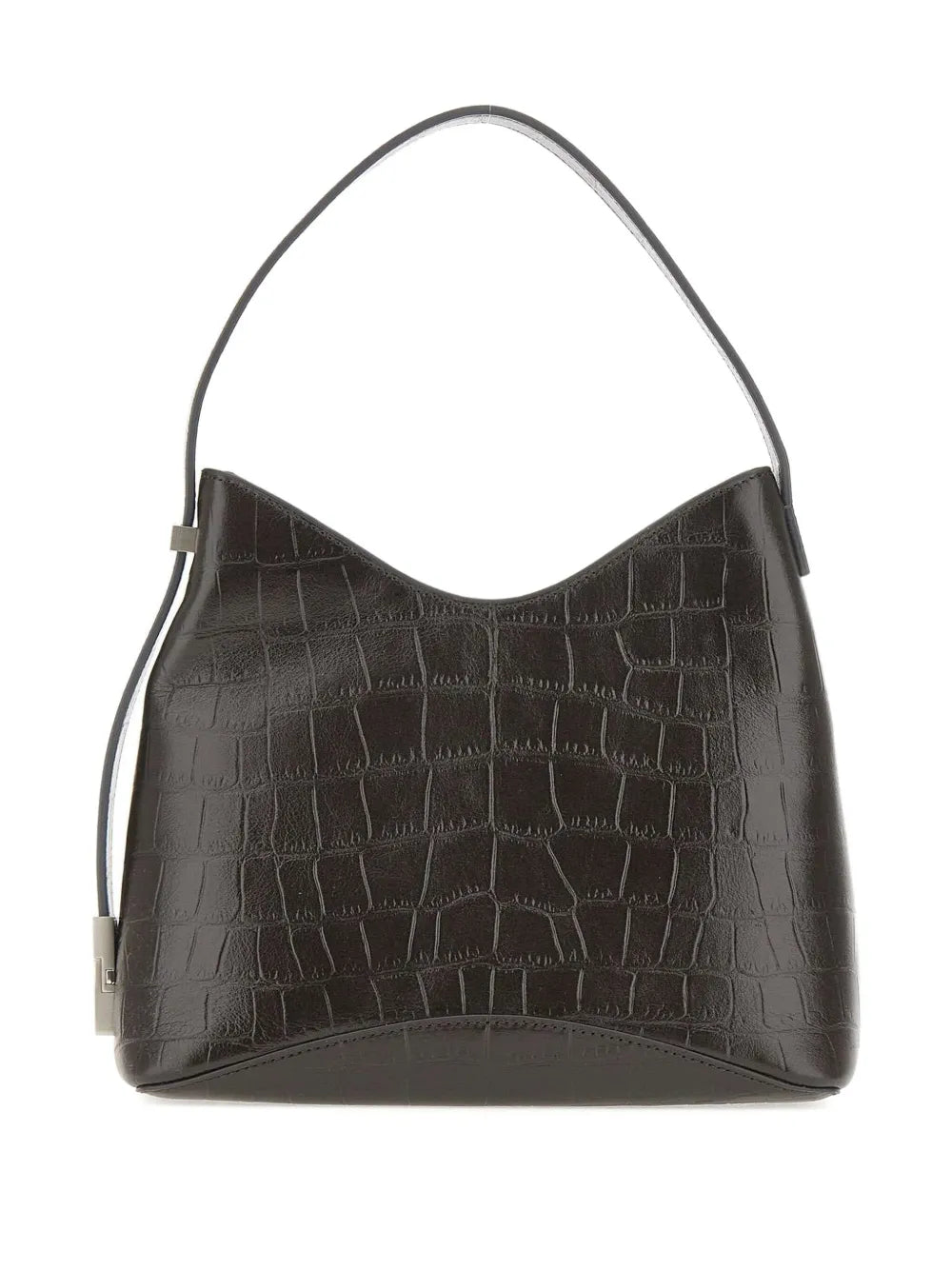 Osoi Crocodile Effect Leather Shoulder Bag — Same as shown — Size One Size — Side View