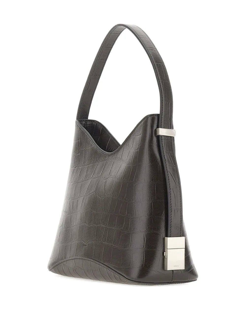 Osoi Crocodile Effect Leather Shoulder Bag — Same as shown — Size One Size — Back View