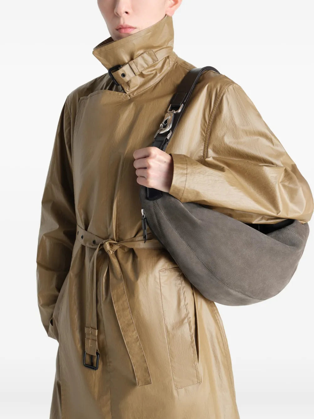 Lemaire Quiver Clip Shoulder Bag — Same as shown — Size One Size — Side View