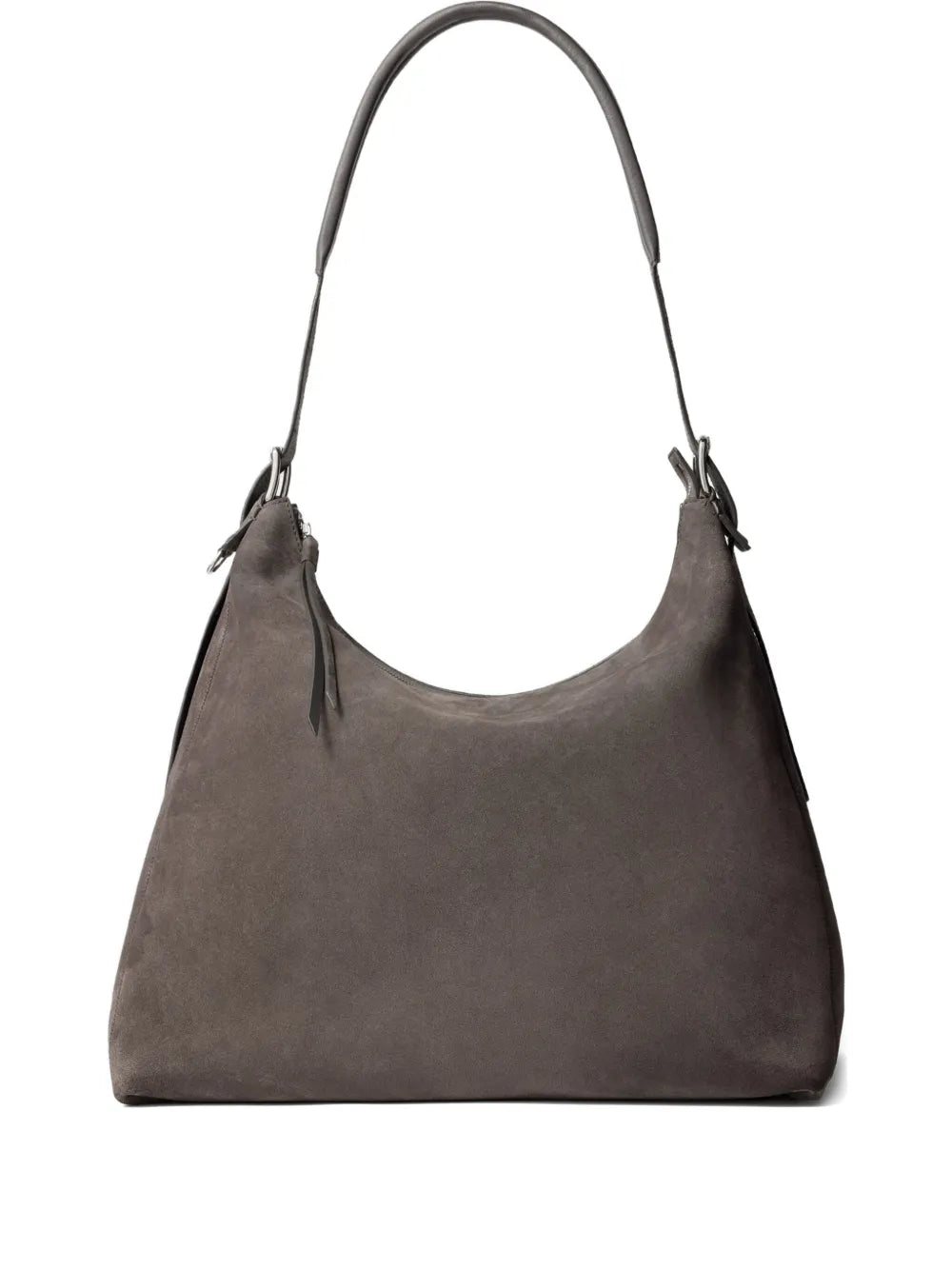 Lemaire Belted Suede Shoulder Bag — Same as shown — Size One Size — Front View