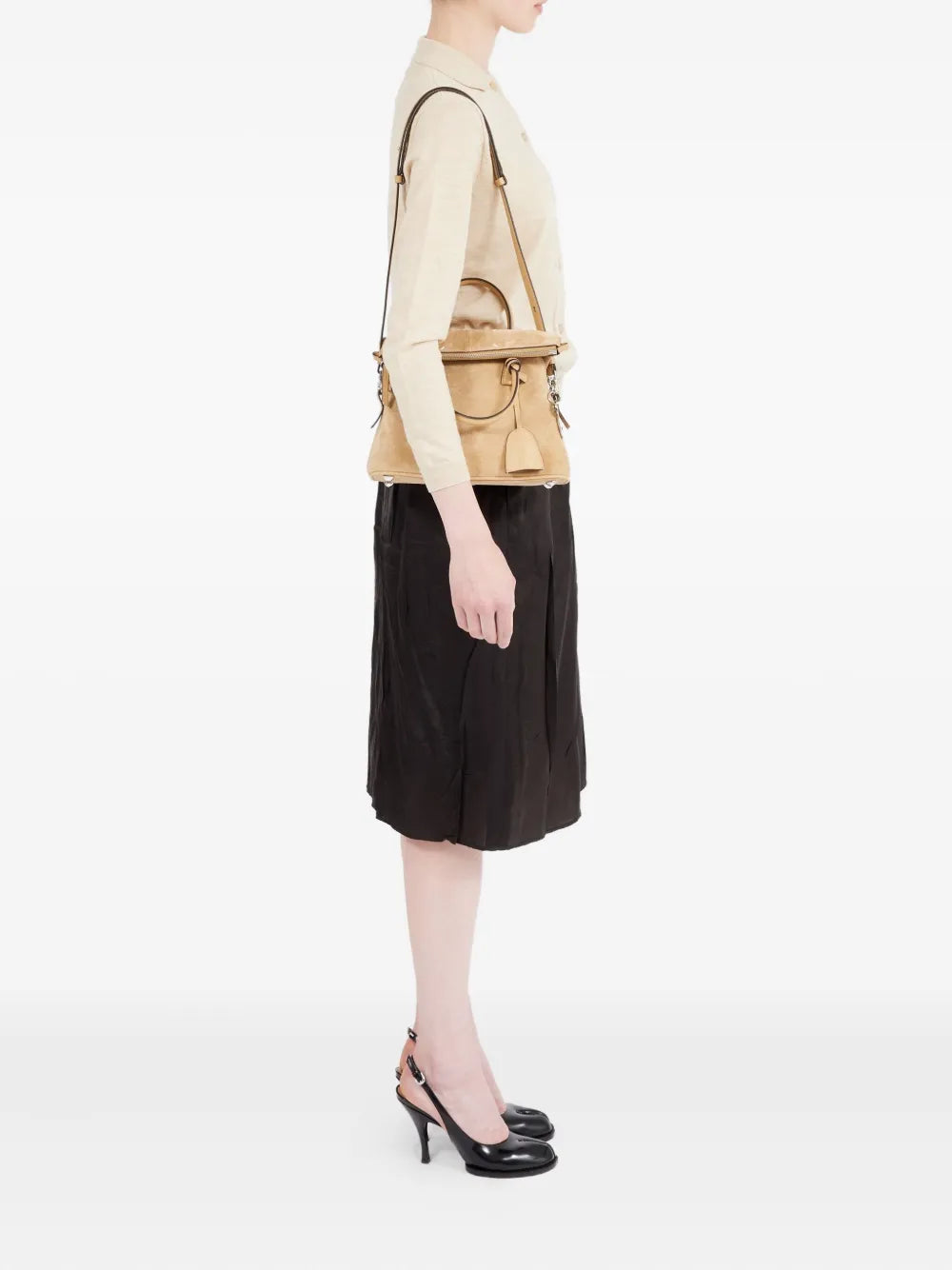 Maison Margiela Soft 5Ac Leather Shoulder Bag — Same as shown — Size One Size — Side View